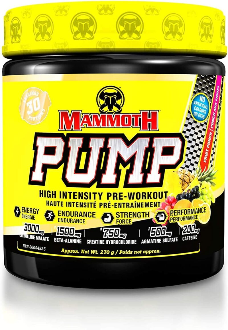 MAMMOTH PUMP PreWorkout Heightened Focus, Quick Recovery - Görsel 3