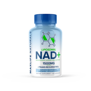 Maxlife Naturals Liposomal NAD+ Trans-Resveratrol Anti Aging 1500mg – 120 Caps