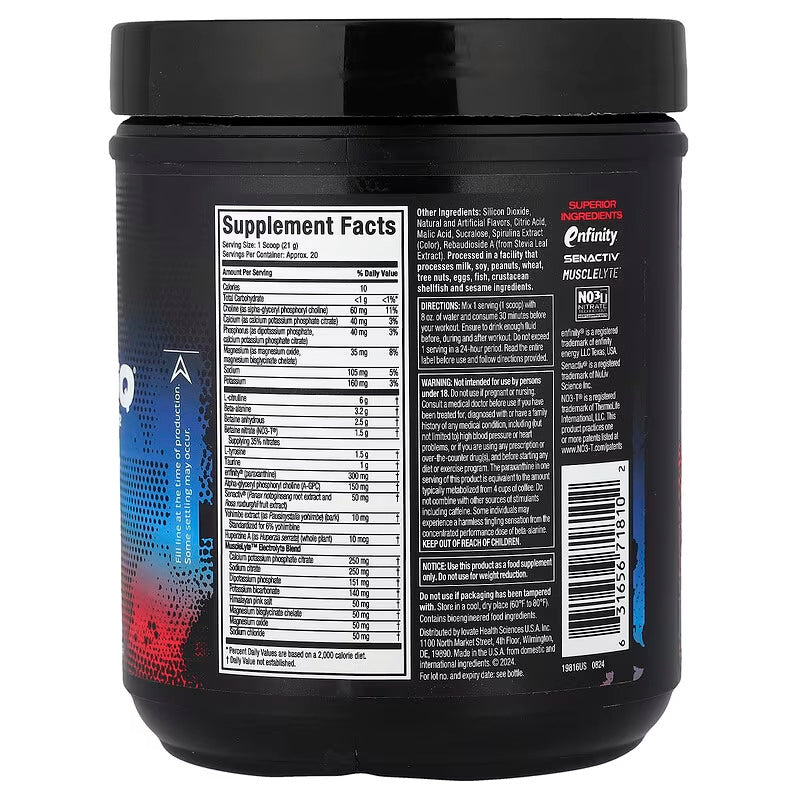 MuscleTech EuphoriQ PreWorkout V2 Rocket Pop 414 g - Görsel 2