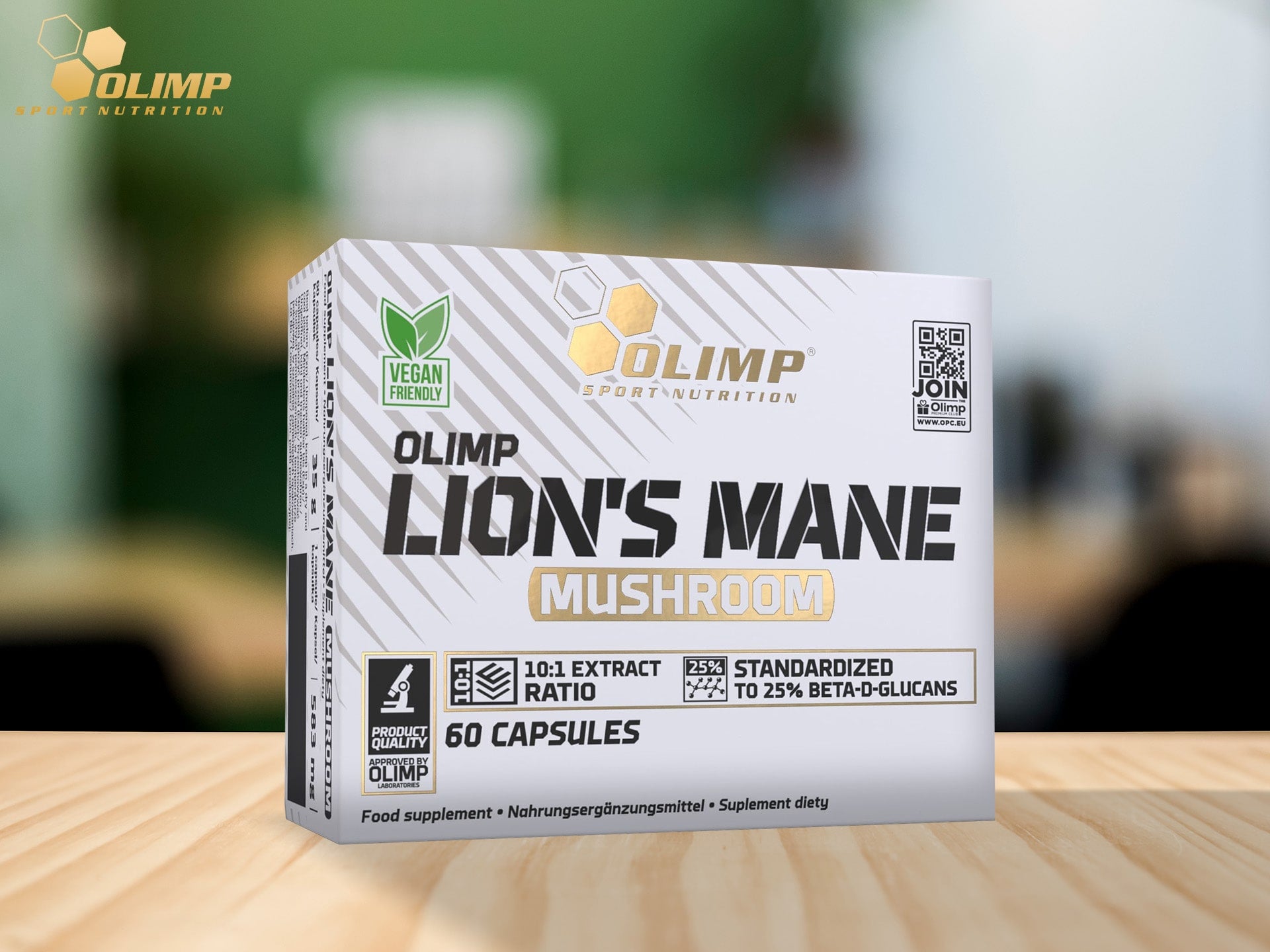 OLIMP Lion's Mane Mushroom Aslan yelesi mantarı 500 mg 60caps - Görsel 2