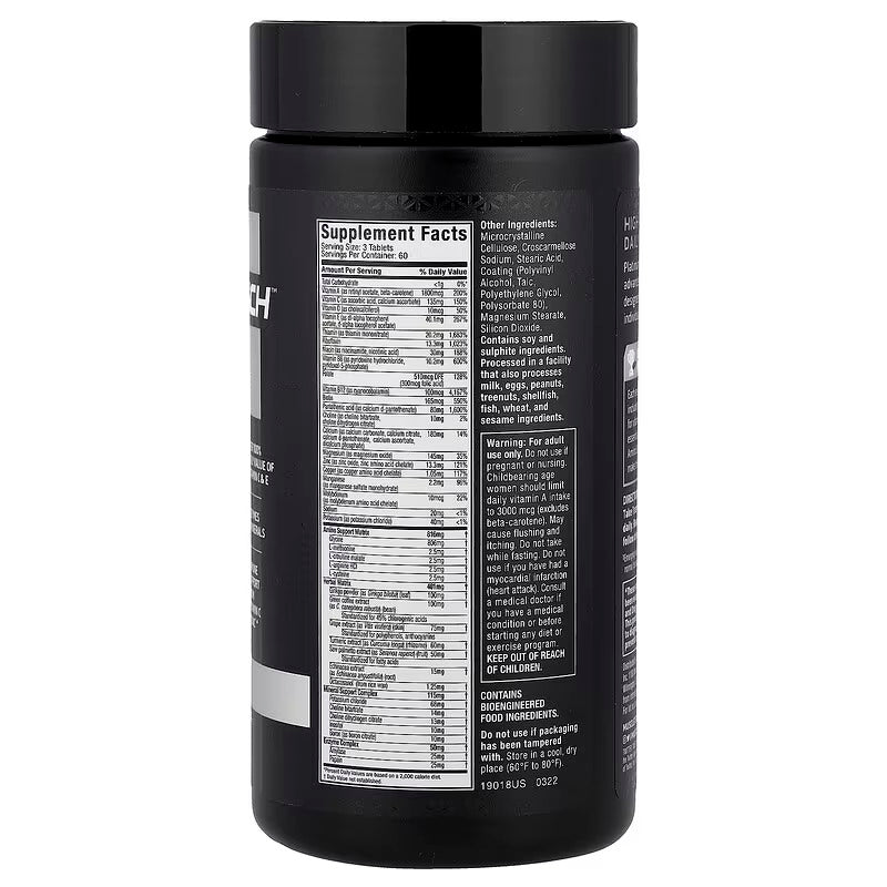 MuscleTech Platinum Sports MultiVitamin 180 Tablet - Görsel 2