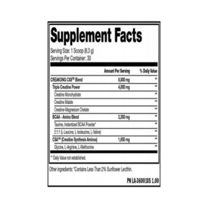Mutant CREAKONG Creatine Creatine malate   bcaa   amino  arginine  CX8 - Görsel 3