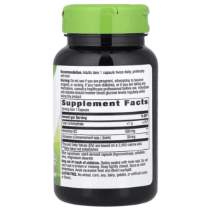 Nature’s Way Berberine Hcl With Cinnamon Weight Management 60 Caps
