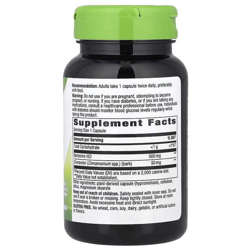 Nature's Way Berberine Hcl With Cinnamon Weight Management 60 Caps - Görsel 2