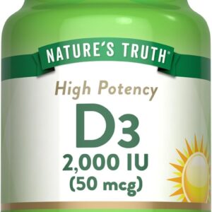 Nature's Truth Vitamin D3 2000 IU 130 Softgels