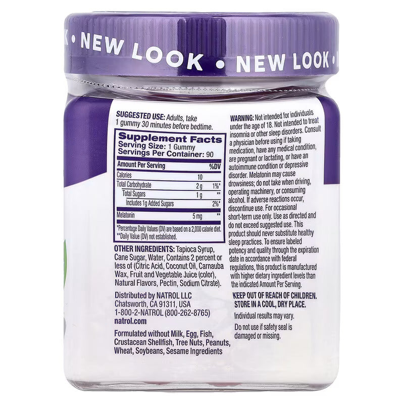 Natrol Melatonin Gummies Strawberry 5 mg 90 Gummies