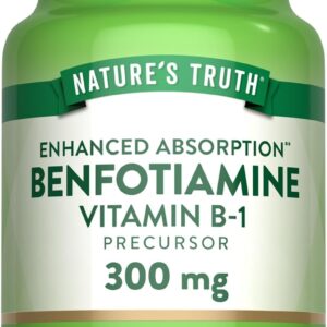Nature's Truth Benfotiamine 300 mg 60 Kapsul Vitamin B1 Precursor Enhanced Absorption
