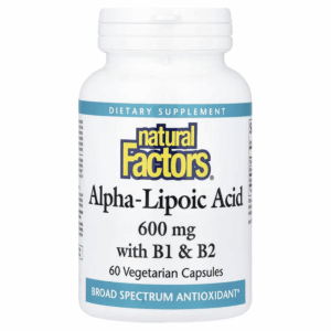 Natural Factors Alpha-Lipoic Acid with Thiamin B1 & B2 Antioxidants 60 Vegetarian Caps