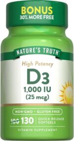 Nature's Truth Vitamin D3 1000 iu 130 Caps