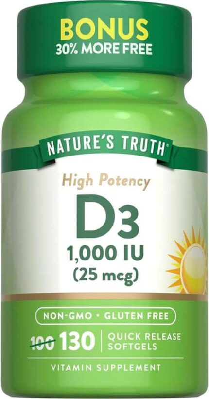 Nature's Truth Vitamin D3 1000 iu 130 Caps
