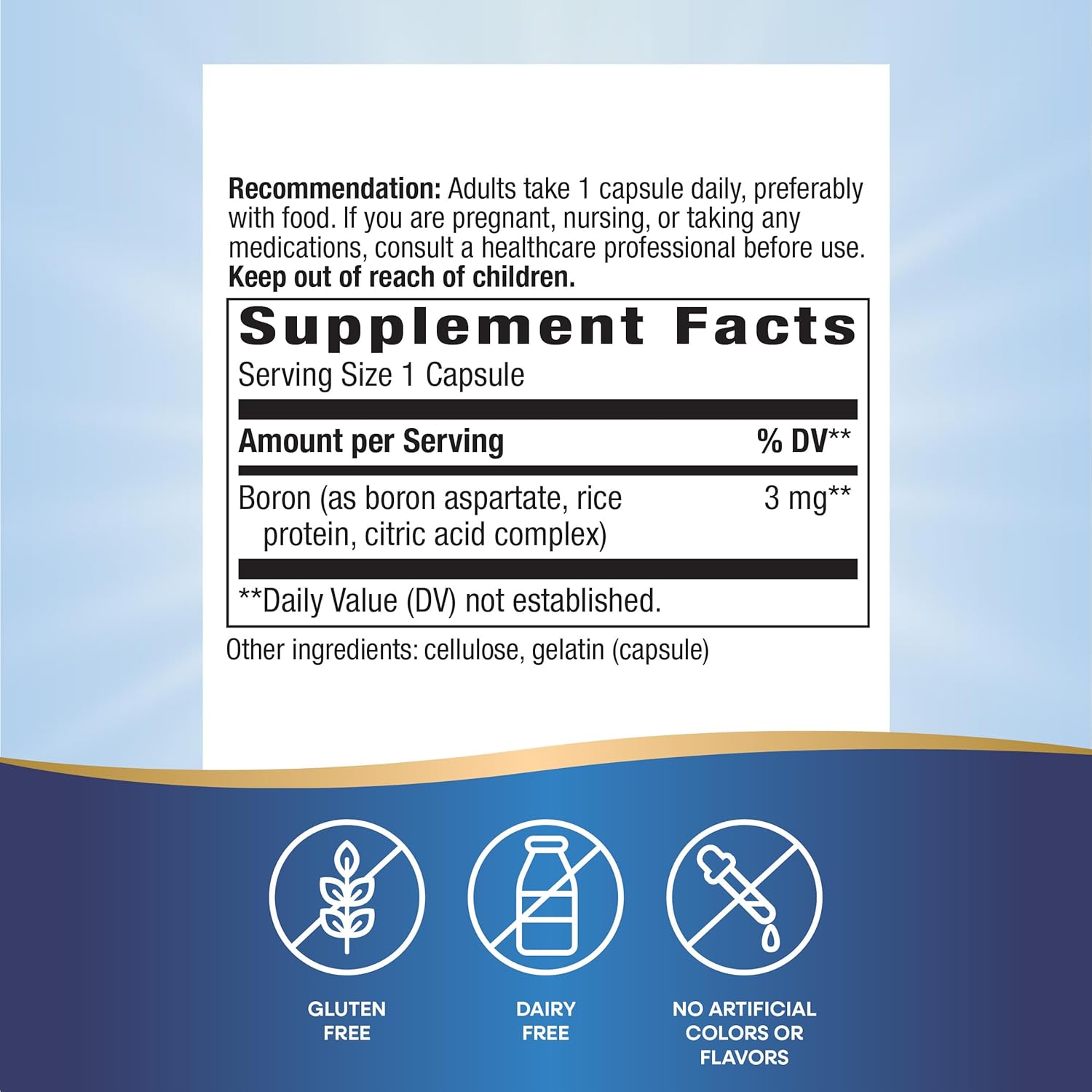 Nature’s Way Boron Complex Supports Bone Health 100 Caps