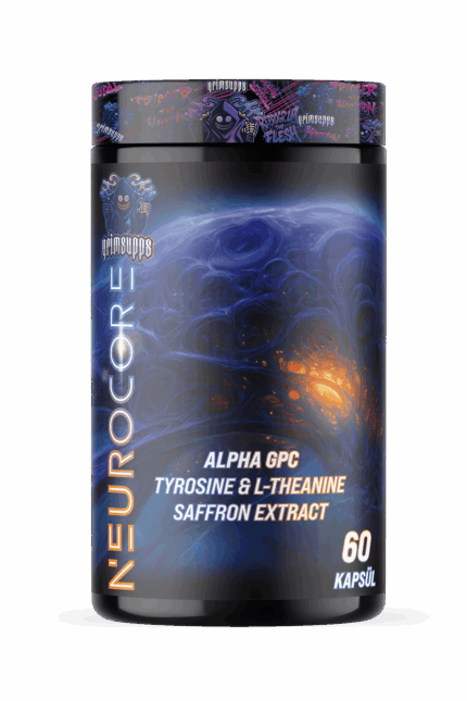 Grimsupps Neuro Core Nootropic Memory Alpha Gpc & Tirozin & Saffron & Theanine & Tyrosine 60 Kapsül
