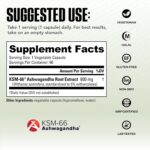 NutraBio Ashwagandha KSM66 Herbal for Stress Mood & Performance 600 MG 90 Caps - Görsel 3