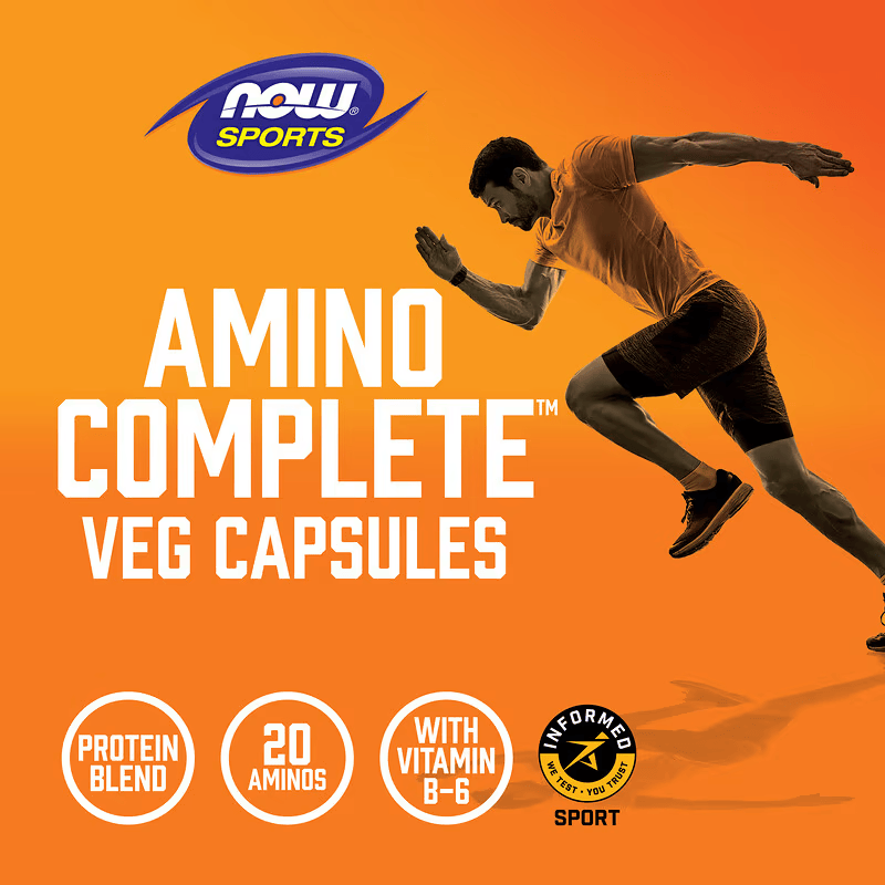 NOW Foods Sports Amino Complete Glutamine & Arginine & Ornithine 120 Veg Caps - Görsel 3
