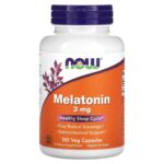 NOW Foods Melatonin 3 mg 180 Veg Caps