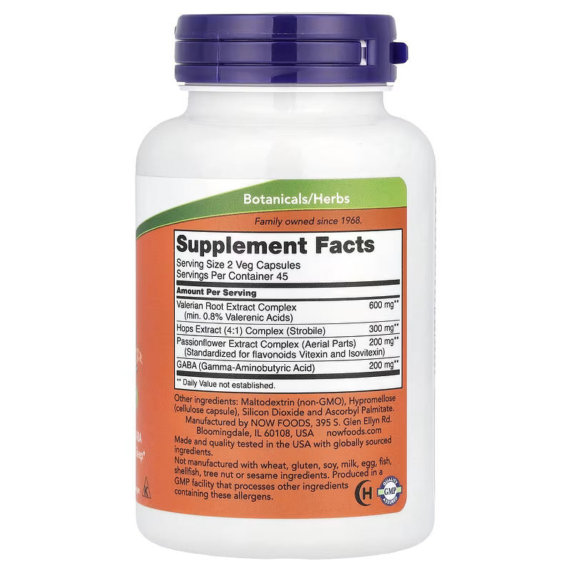 NOW Foods Sleep Gaba Valerian Root – Kedi Otu 90 Veg Caps
