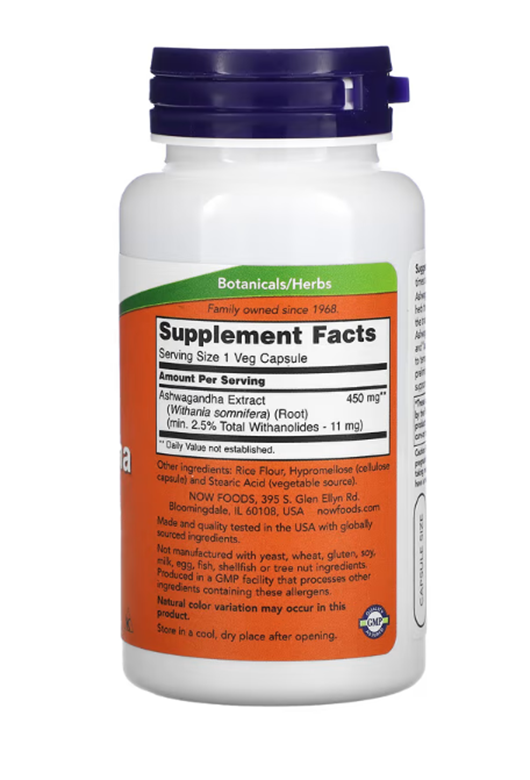 Now Foods Ashwagandha 450 Mg 90 Kapsül - Görsel 2