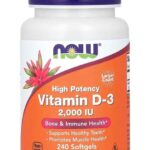 NOW Foods D3 Vitamin 2000 IU 240 KAPSÜL