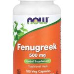 NOW Foods, Organic Fenugreek (Çemen otu ekstrat) 500 mg, 100 Veg Capsules