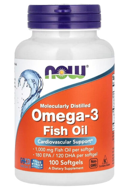 Now Foods Omega 3 Fish Oil EPA DHA 100 Softgels