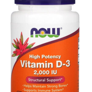 NOW Foods Vitamin D3 50 mcg 2000 IU 30 Softgels