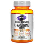 NOW Foods Double Strenght L-Arginine Nitric oxide Amino Acids 1,000 mg 60 Tablet