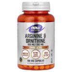 Now Foods Arginine(Arjinin) Ornithine(Ornitin) Gh Nitrix Oxide 100 Veg Caps