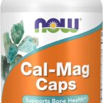 NOW Cal-Mag with Zinc Copper Manganese Calcium Magnesium D and K Vitamin D3 K2 120 Caps