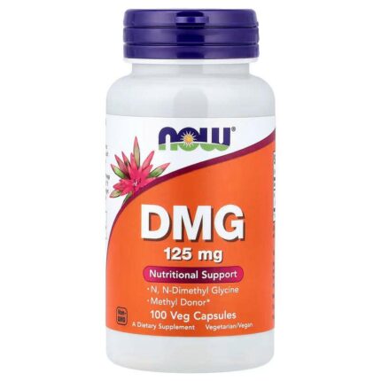 NOW Foods DMG N-Dimethyl Glycine 125 mg 100 Veg Capsules