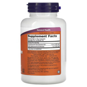 NOW Foods Vegetarian Glucosamine & MSM 120 Veg Caps - Görsel 2