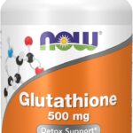 NOW Foods Glutathione 500 mg With Milk Thistle Extract & Alpha Lipoic Acid Detox Free Radical Neutralizer 30 Veg Caps