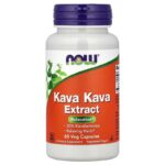 NOW Foods Kava Kava Sleep Stress Relaxation Extract 60 Veg Caps