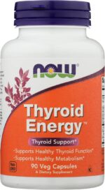 NOW Foods Thyroid Energy L-Tyrosine Copper Vitamin B-6 / B-12 90 Veg Caps