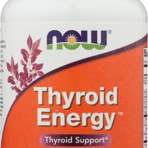 NOW Foods Thyroid Energy L-Tyrosine Copper Vitamin B-6 / B-12 90 Veg Caps