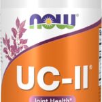 NOW Foods UC-II Collagen Hair, Skin & Nails Undenatured Bone, Joint & Cartilage 120 Veg Caps