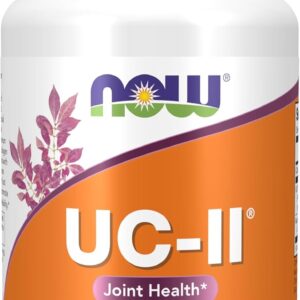 NOW Foods UC-II Collagen Hair, Skin & Nails Undenatured Bone, Joint & Cartilage 60 Veg Caps