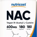 Nutricost N-Acetyl L-Cysteine NAC Antioxidants 600mg 180 Caps