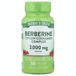Nature’s Truth Berberine Ceylon Cinnamon Complex 2,000 mg 50 Capsules