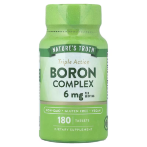 Nature's Truth Boron Citrate Boron Glycinate and Boron Aspartate Complex Triple Action  180 Tablet
