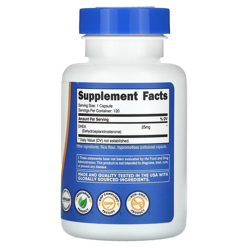 Nutricost 25 mg DHEA 120 Capsules