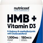 Nutricost 1500 MG HMB With Vitamin D3 6000 IU 240 Capsul