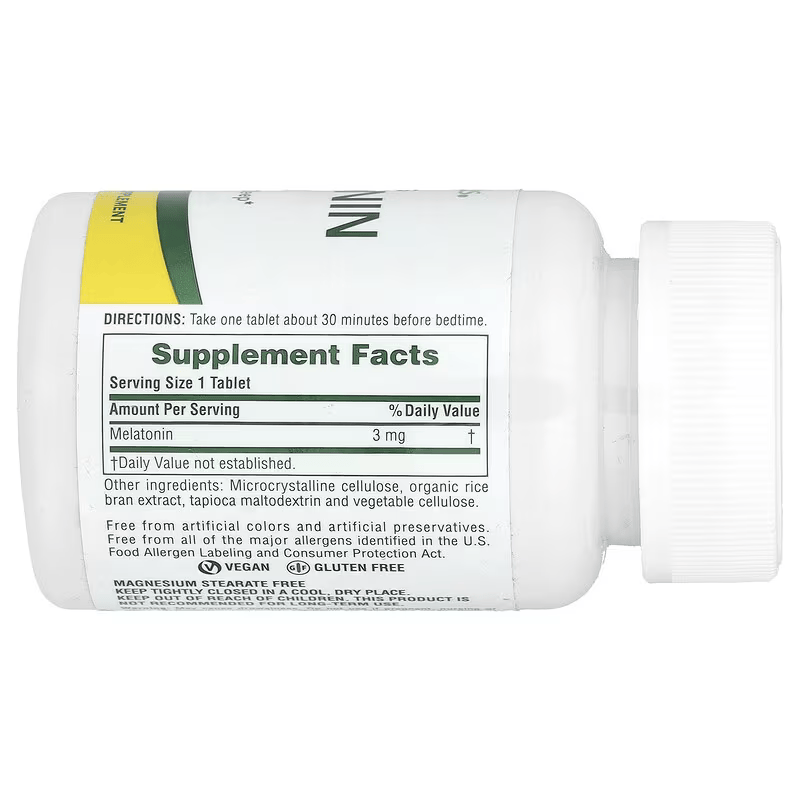 NaturesPlus Fast Acting Melatonin Sleep 3 mg 90 Tablet