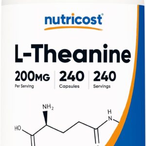Nutricost L-Theanine Brain & Cognitive Double Strength 200mg 240 Caps