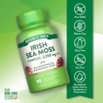 Nature's Truth Irish Sea Moss with Bladderwrack & Burdock Root Greens & Superfoods 90 Caps - Görsel 3