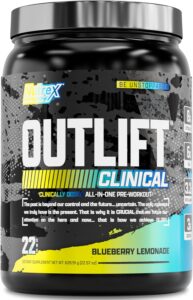Nutrex Research Outlift Clinical Pump PreWorkout With Creatine EAA Amino Acid Complex 630 Gr - Görsel 2