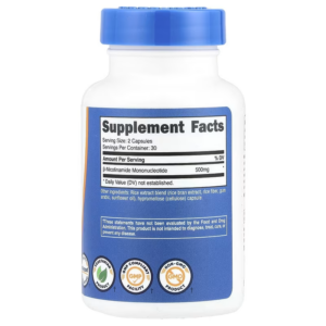 Nutricost NMN Nicotinamide Mononucleotide 500mg 60 Caps