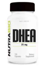 NutraBio, DHEA, 25 mg, 120 Kapsül