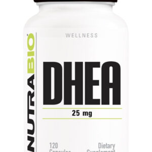 NutraBio, DHEA, 25 mg, 120 Kapsül