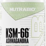 NutraBio Ashwagandha KSM66 Herbal for Stress Mood & Performance 600 MG 90 Caps