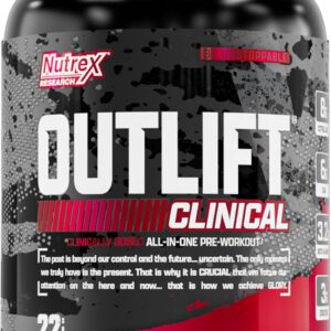 Nutrex Research Outlift Clinical Pump PreWorkout With Creatine EAA Amino Acid Complex 630 Gr